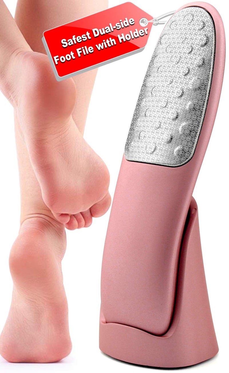 Weetiee Foot Scrubber with Stand, Never-Cut-Your-Feet Foot File Callus Remover - Safe to Use | Comfortable Foot Scraper Feet Scrubber Dead Skin Remover, Best Home Pedicure Foot Care Tool, Used on Wet/Dry Feet - Image 1